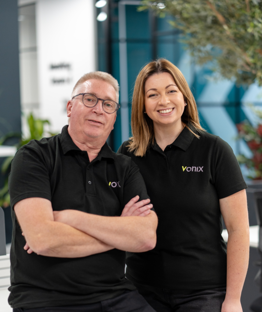 Founders and Directors of Vonix, Phil Edwards and Laura Marlow